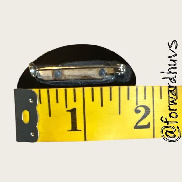 Vintage Iridescent Abalone Shell Brooch – 1.75” Oval, Plastic Back - Picture 5 of 8